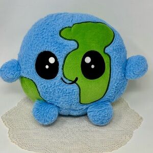 Fiesta Gumballs Earth Plush 8.5” Celestial Planet Soft Stuffed Toy Big Eyes READ